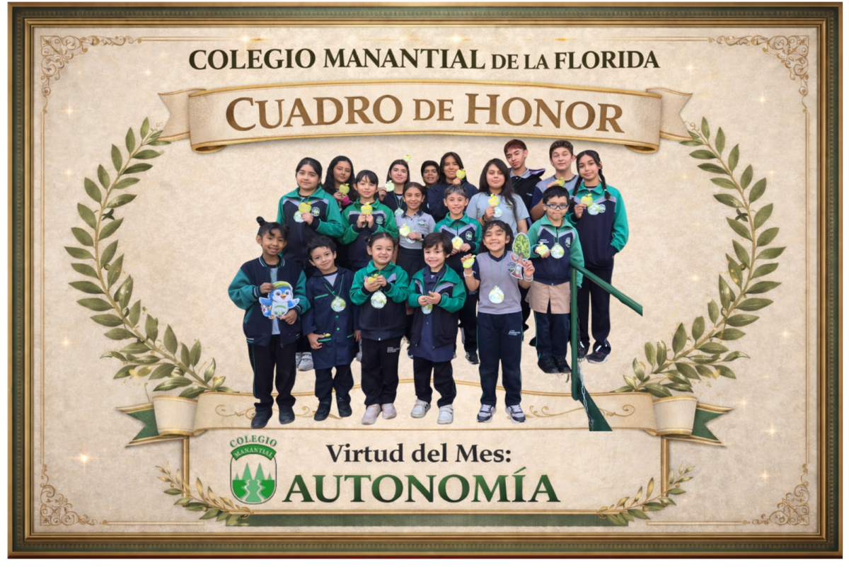 Cuadro de honor marzo, virtud del mes: autonomía