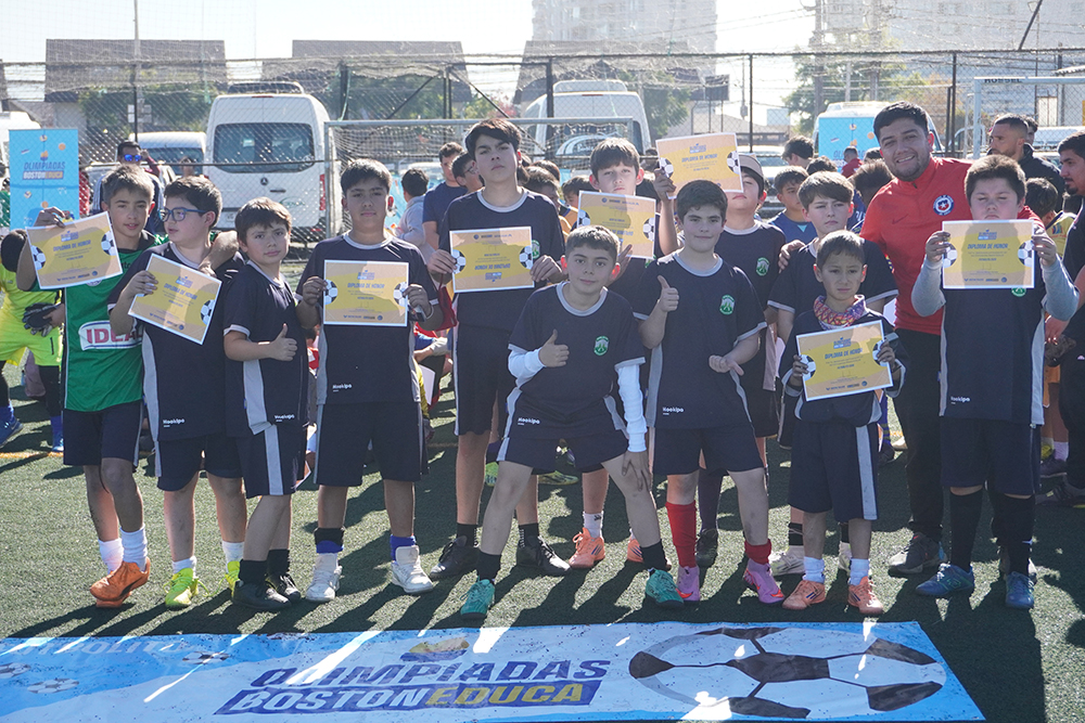 Más de un centenar de estudiantes participaron en el Futbolito Mini Varones de las Olimpiadas BostonEduca